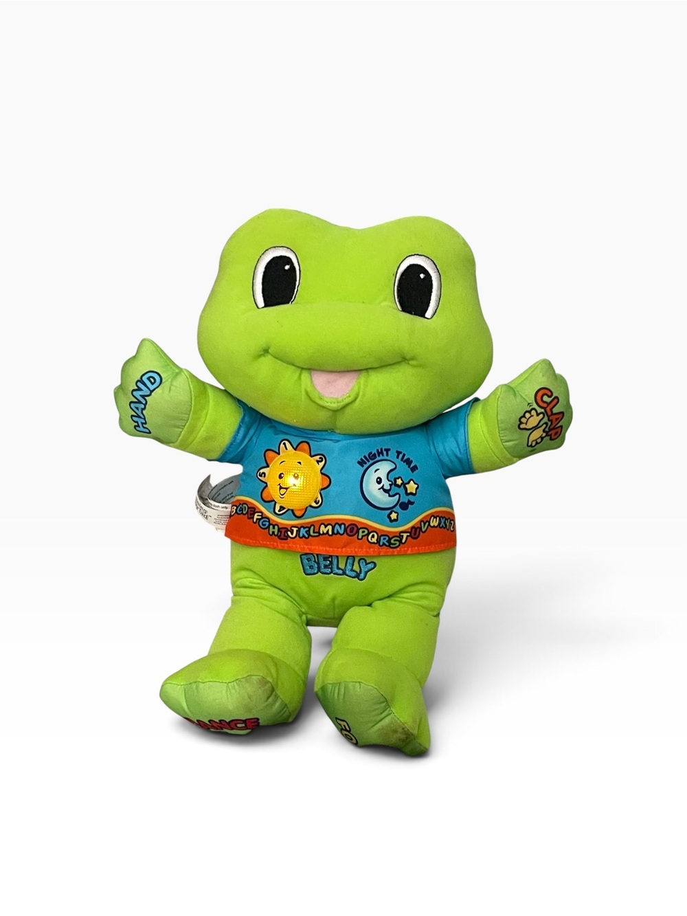 Vintage LeapFrog Learning Baby Tad Plush Interactive Talking Frog Toy Works